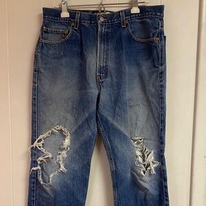 Levi's 505 Distressed Jeans 36x32